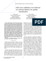 Analysis of K-Fold Cross-Validation Over Hold-Out