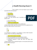 Community Health Nursing Exam 5: B. Liver Cirrhosis