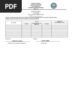 Nazareth Elementary School: Brigada Eskwela SY. 2021-2022 Daily Accomplishment Report DATE