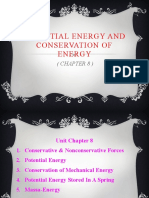 Potential Energy and Conservation of Energy: (Chapter 8)