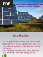 Rural Electrification of A Model Village in Pakistan Using Solar PV System