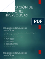 Integración de Funciones Hiperbólicas