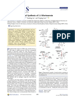 Enantioselective Total Synthesis of (+) - Wortmannin: Yinliang Guo, Tianfei Quan, Yandong Lu, and Tuoping Luo