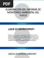 Elaboración Del Informe de Monitoreo Ambiental Del Suelo