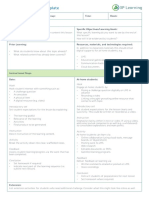 Hybrid Learning Lesson Plan Template