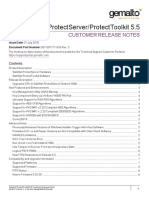 Safenet Protectserver/Protecttoolkit 5.5: Customer Release Notes