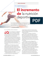 El Incremento de La Nutrición Deportiva