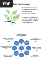 What Is Biomathematics