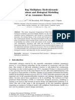 Coupling Multiphase Hydrodynamic Simulations and Biological Modelling of An Anammox Reactor