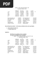 Coefficient Std. Error T-Ratio P-Value: Running OLS On Data