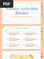 Nature Activities Binder