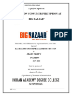 My Project On Big Bazaar FINAL