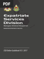 ESD Online Guidebook V3.1 2017: Immigration Department of Malaysia