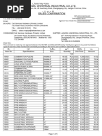 Jiangsu Universal Industrial Co.,Ltd.: Amount Specifications Quantity Size Item No. Unit Price