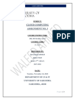 Cloud Computing - Comparison Between IaaS, PaaS, SaaS, CaaS With Examples - Assignment No.3 - Waleed Ahmed - BSEF17E05