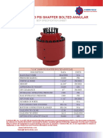 7.0625 10000 Shaffer Bolted Annular Bop Spec Sheet