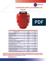 13.625 10000 15mbtm Hydril GK Screwed Annular Bop Spec Sheet