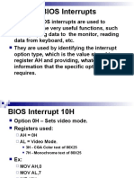 DOS and BIOS Interrupts