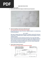 A. Sketch Boiler Feed Water Line Diagram in Detail Showing All Components