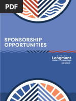 Sponsorship Opportunities With Longmont Recreation