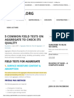 D. Types of Tests On Sand