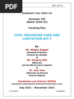 Teaching Plan - CPC I - Sem VII - July-Nov.'21 - B.2018-23 (Blended Learning)