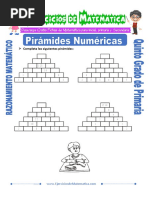 Actividades de Piramides Numericas para Quinto de Primaria