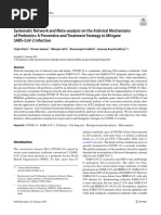 Systematic Network and Meta Analysis On The Antiviral Mechanisms of Probiotics A Preventive and Treatment Strategy To Mitigate SARS CoV 2 Infection