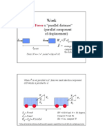 Work X "Parallel Distance" (Parallel Component of Displacement)