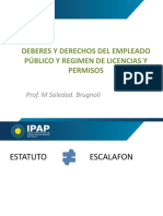 Deberes Y Derechos Del Empleado Público Y Regimen de Licencias Y Permisos