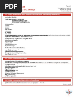 Safety Data Sheet: According To 1907/2006/ EEC/ Article 31