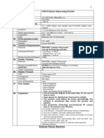 Dialyser Reprocessing Machine Specification (Nephrology)