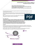 NCERT Solutions For Class 11 Physics Chapter 10 Mechanical Properties of Fluids