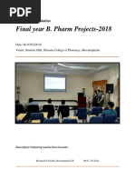 Report B.pharm Projects