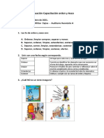 Evaluación Capacitación Orden y Aseo