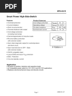 Smart Power High-Side-Switch: Features Product Summary