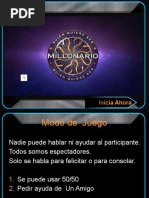 Quien Quiere Ser Millonario PARA PQuinto Básico