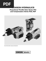 Denison Hydraulics: Proportional Throttle Valve Series F5C and Compensators Series R5A, R5P