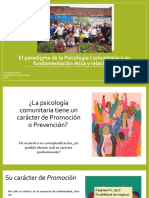 El Paradigma de La Psicología Comunitaria y Su Fundamentación Ética y Relacional