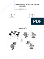 Resolvemos Operaciones de Multiplicación y División