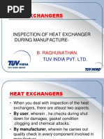 Inspection of Heat Exchanger