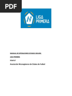 Manual de Operaciones de Estadio Liga Primera