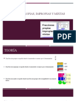 Fracciones Propias, Impropias y Mixtas