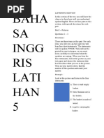 Bahasa Inggris Latihan 5