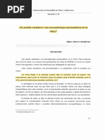 Schejtman - Es Posible Establecer Una Psicopatología Psicoanalítica de La Niñez