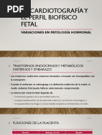 La Cardiotografía y El Perfil Biofísico Fetal