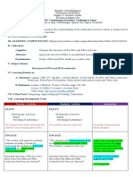 Lesson Plan in Dna Rna With Cot Indicators