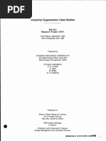 Industrial Cogeneration Case Studies: EM-1531 Research Project 1276-1