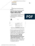 How To Open Mapinfo Table in Micromine - GIS Tutorial