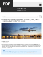 Abap Mentor: Display Alv List Easily in Abap Using CL - Salv - Table - Handling Custom Button Clicks